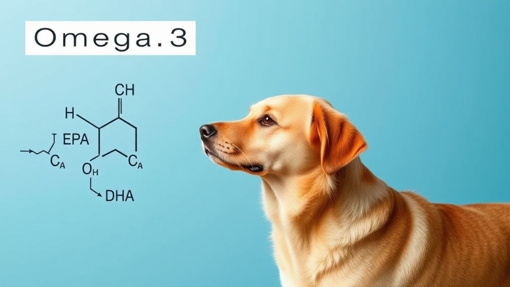 A clear, labeled diagram showing the molecular structure of Omega-3 fatty acids 