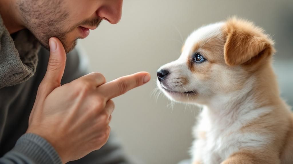 A close-up photo of a person making a distinct 'name sign' gesture, like tapping