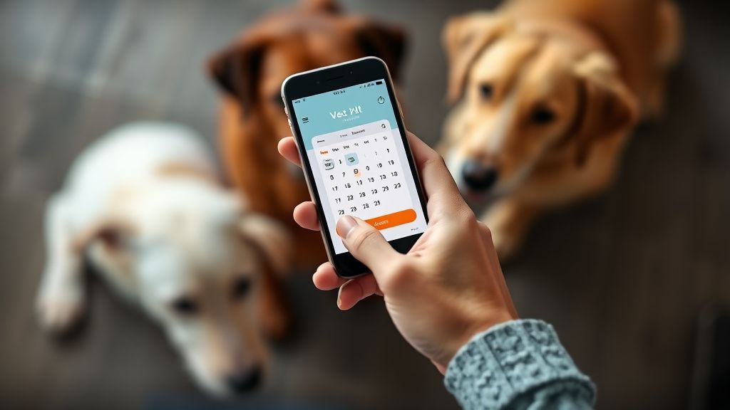 A person's hand using a smartphone to successfully book a calendar appointment l