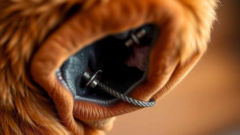 A photo of a dog's ear canal or skin fold, slightly parted to show the warm, moi