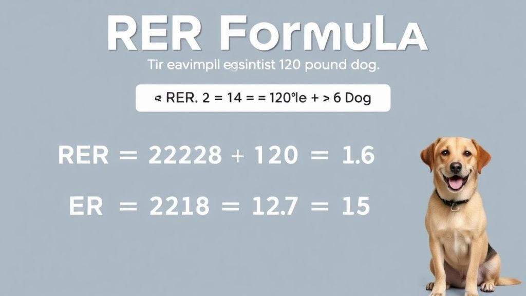 An infographic-style image illustrating the RER formula with the example calcula