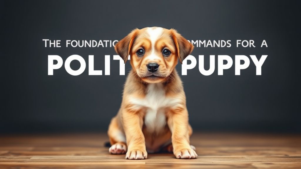 The Foundational Commands for a Polite Puppy