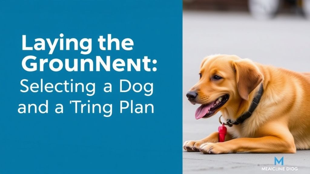 Laying the Groundwork: Selecting a Dog and a Training Plan